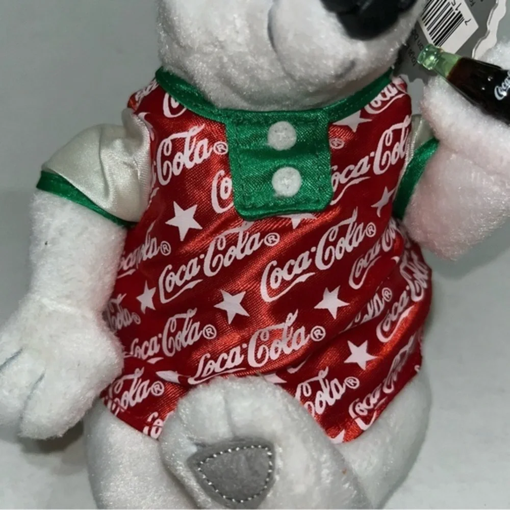 Coca-Cola Polar Bear in Red Romper Bean‎ Bag Plush